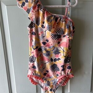 Floral One-Shoulder Swimsuit